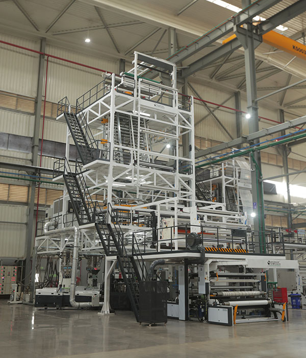 Three Layer Co-Extrusion Blown Film Machine